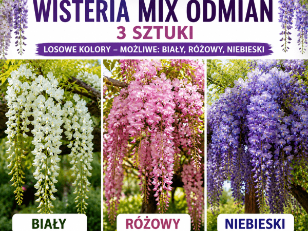 Wisteria MIX kolorów 3 szt.